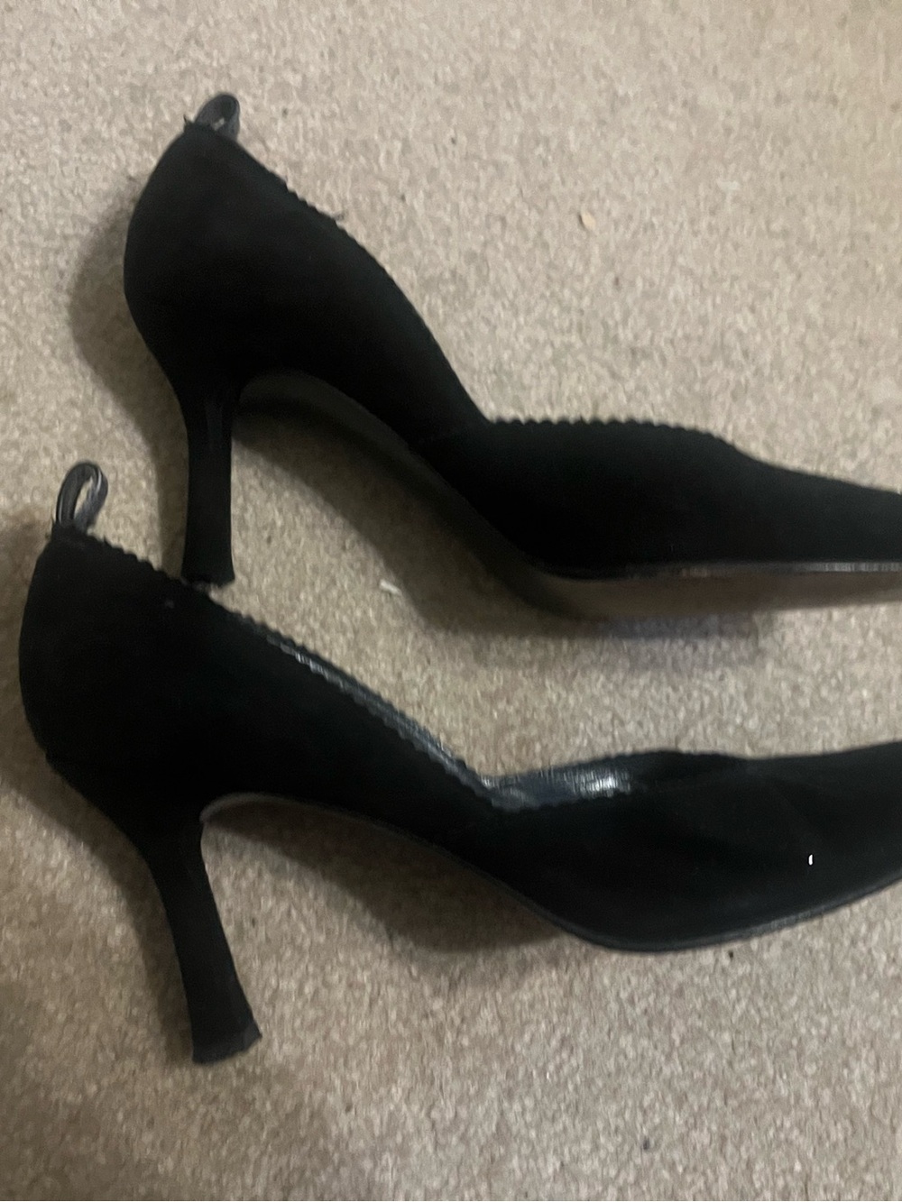 Stuart Weitzman Black Pointed-Toe Pumps AS IS — Approx. 6.5